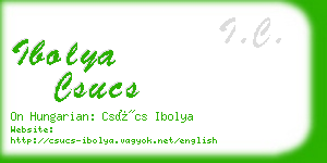 ibolya csucs business card